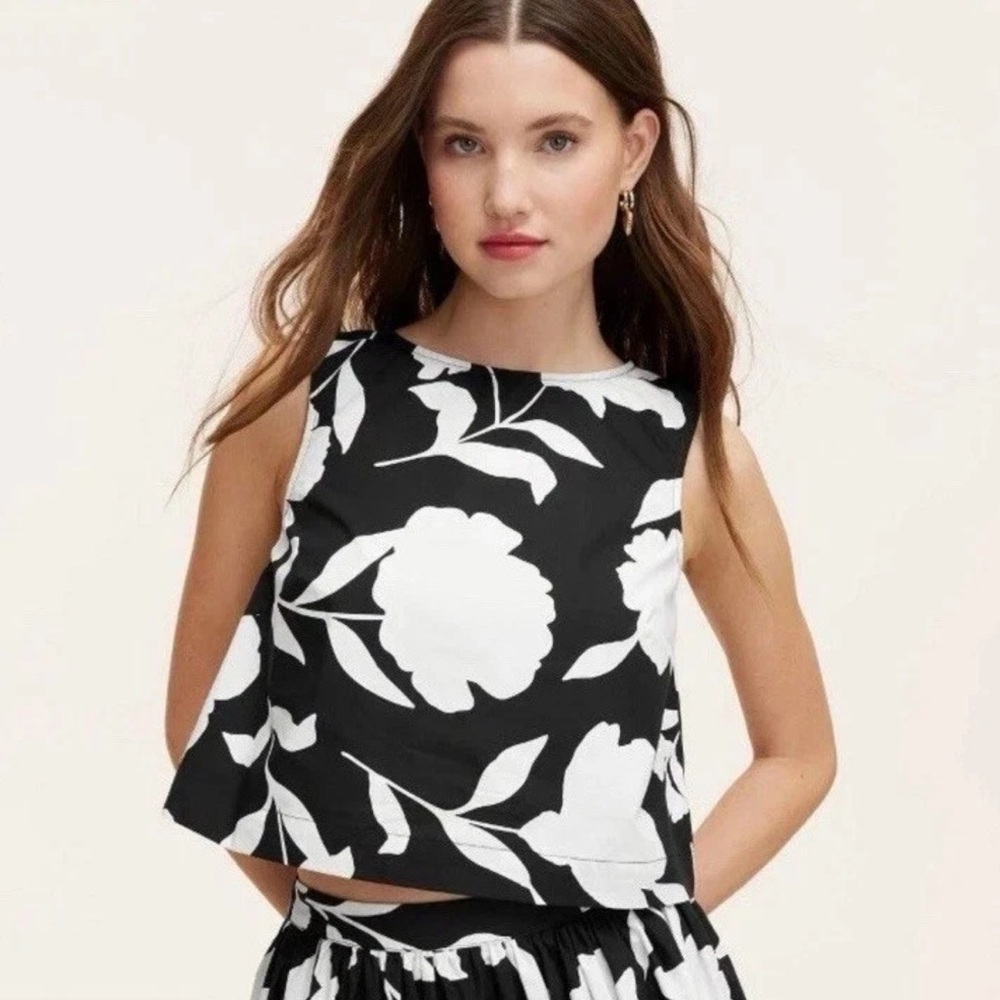 Kate Spade New York Target Black Rose Tank Top Women's Large